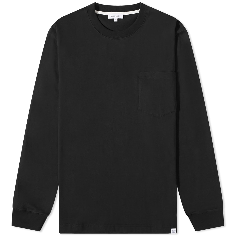 Tričko NORSE PROJECTS Johannes Standard Pocket Tee Čierna | N10-0205-9999, 0