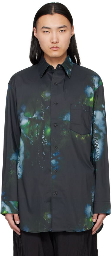 Košeľa Y-3 Y-3 Allover Print Shirt Čierna | JL8299, 0