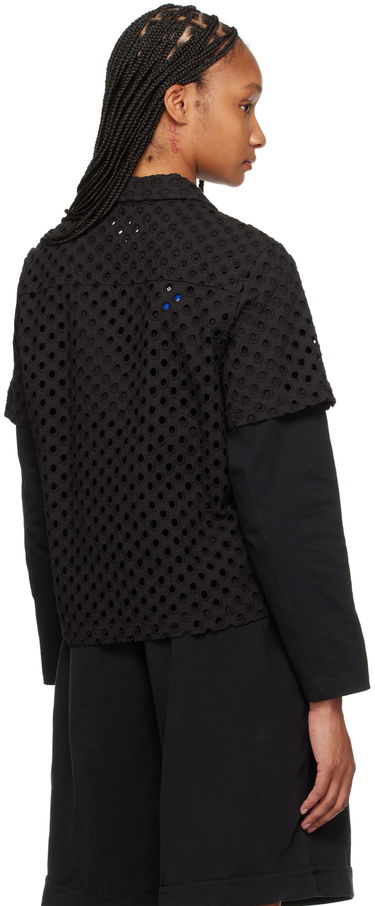 Košeľa YMC YMC Vegas Eyelet Cropped Shirt Čierna | Q2WAD, 2