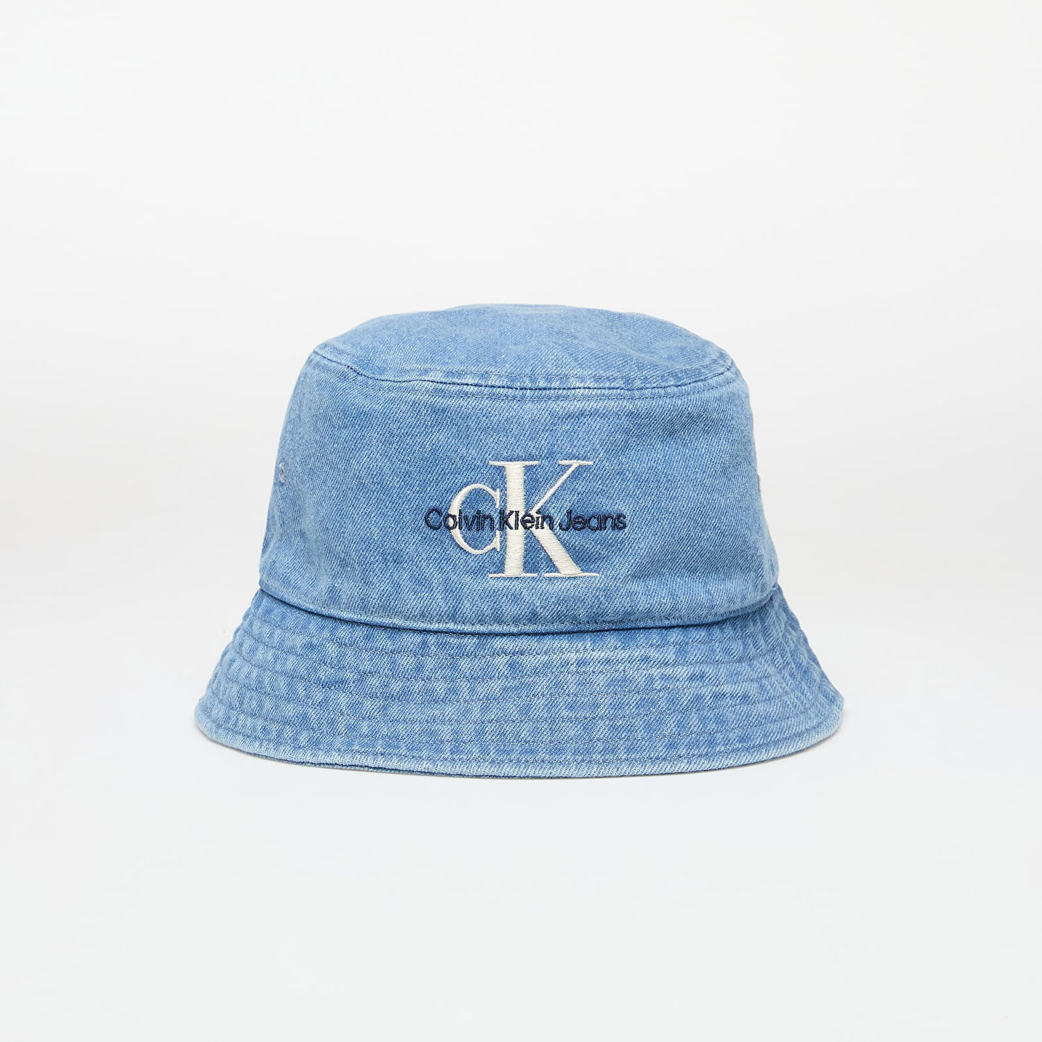 Klobúk CALVIN KLEIN Calvin Klein Jeans Mono Logo Denim Bucket Hat Modrá | LV04G5021G VHJ, 0