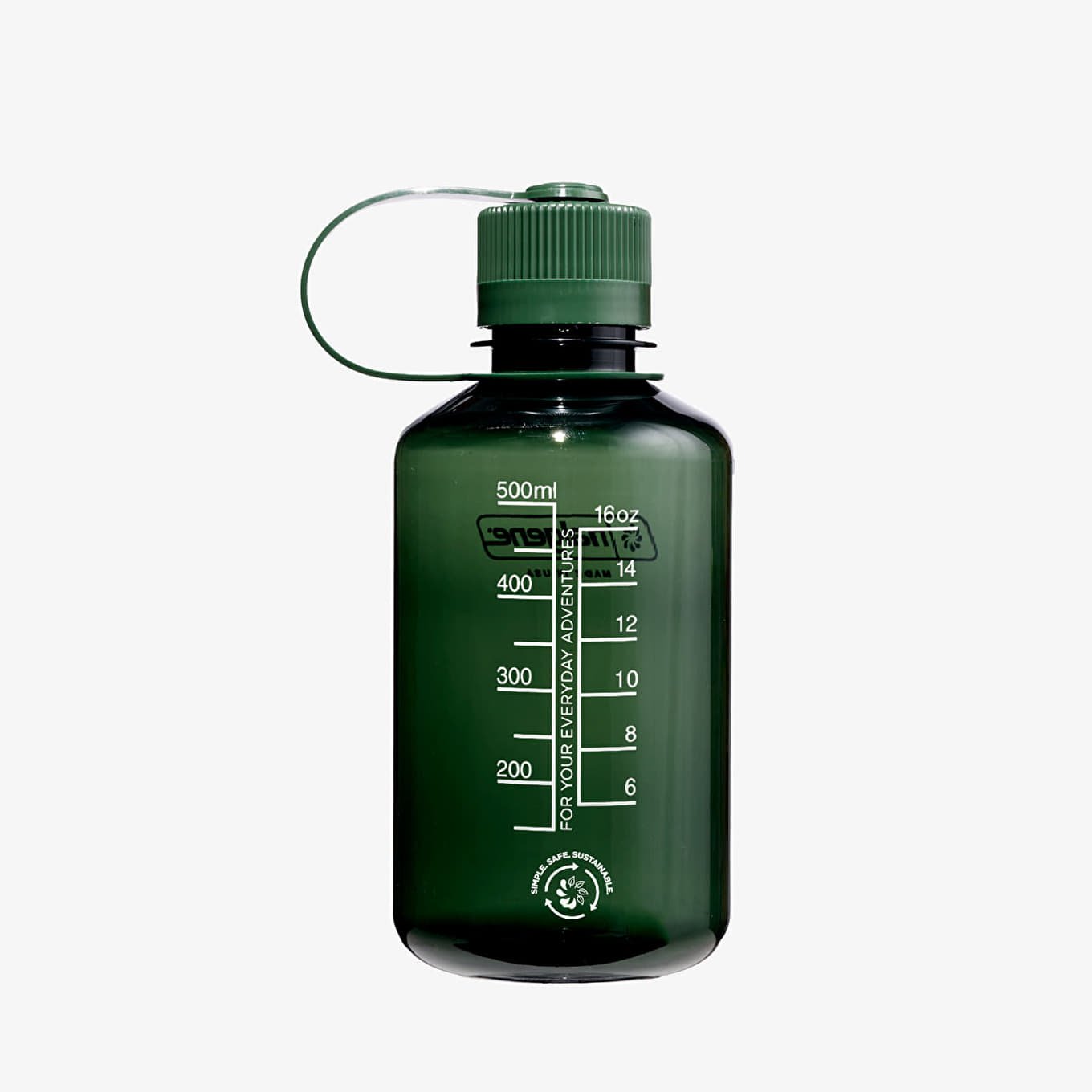 Fľaše Nalgene 500ml Narrow Mouth Sustain Water Bottle Zelené | 2021-0716, 1