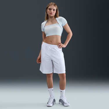 Crop Top Nike Sportswear Chill Knit 2-in-1 Slim Ribbed Crop Top Modrá | HJ1299-423, 3
