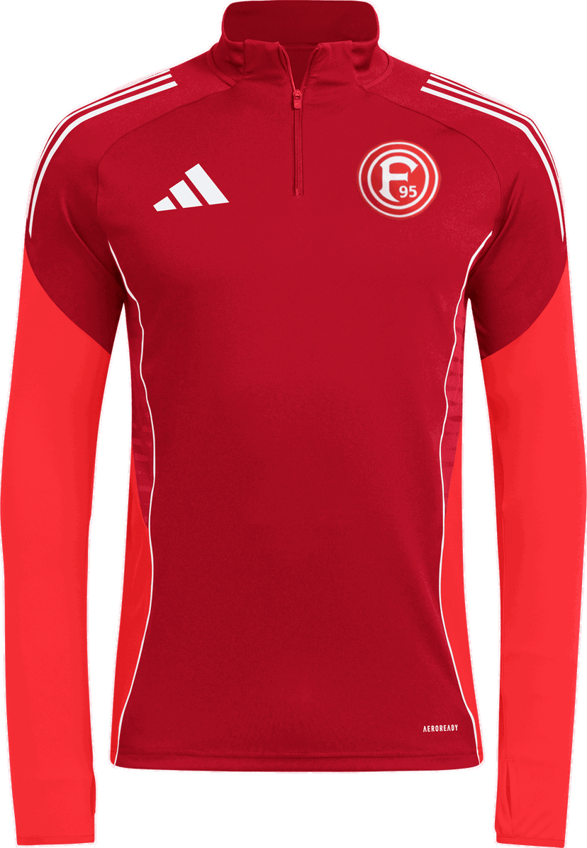 Mikina adidas Originals Fortuna Düsseldorf Long-Sleeve Quarter-Zip Training Top AEROREADY Červená | 6f95ji6500