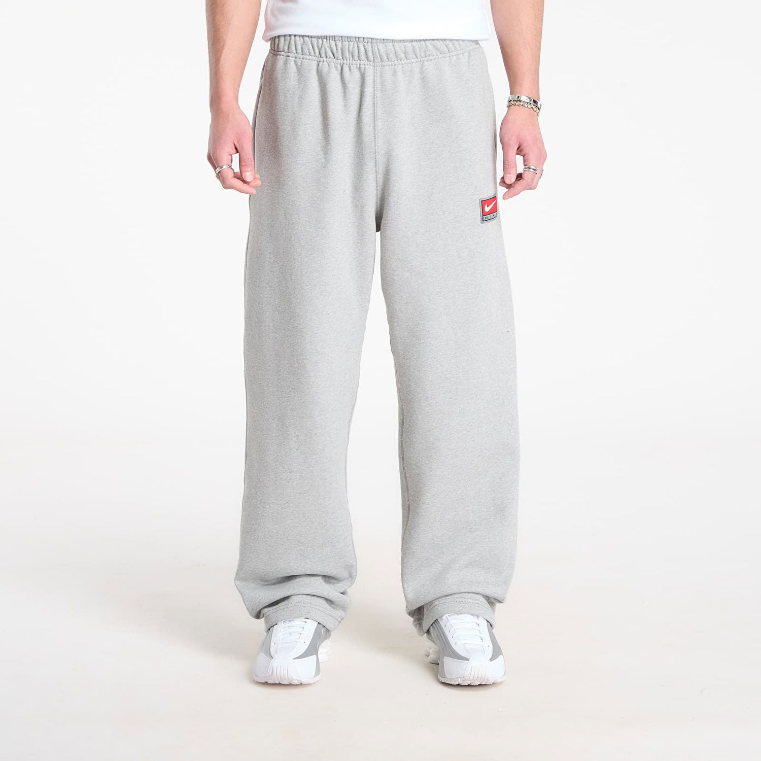 Tepláky Nike Solo Swoosh Fleece Open-Hem Sweatpants Šedá | IO0675-063, 0
