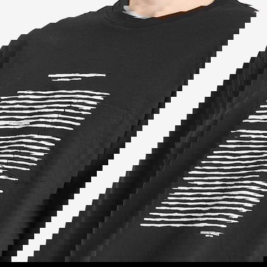 Tričko Engineered Garments Engineered Garments Long Sleeve Graphic T-Shirt, Size L Čierna | QT267-NP178, 5