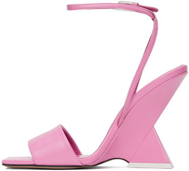 Starostlivosť o obuv The Attico Attico Cheope Wedge Sandals Ružová | 236WS513 L071, 2