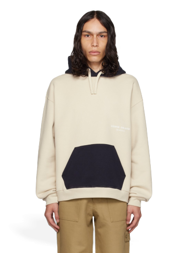 Mikina Stone Island Off-White Colorblocked Hoodie Béžová | 7915651X6