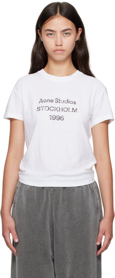 Tričko Acne Studios Acne Studios Logo T-Shirt Biela | CL0397-, 0