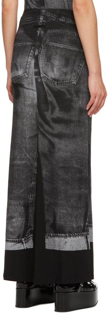 Sukňa Jean Paul Gaultier Jean Paul Gaultier Trompe l'œil Print Maxi Skirt Čierna | 23/15-F-JU055-J530-0002, 2