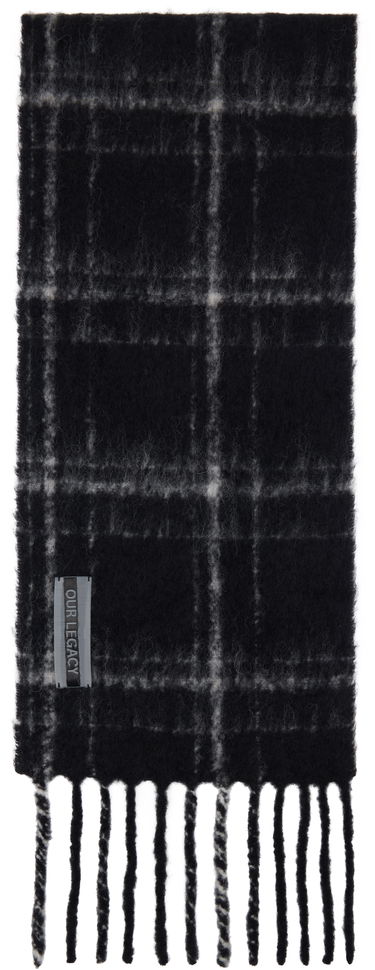 Šál OUR LEGACY Estate Scarf with Fringe Čierna | A4248EBF, 0