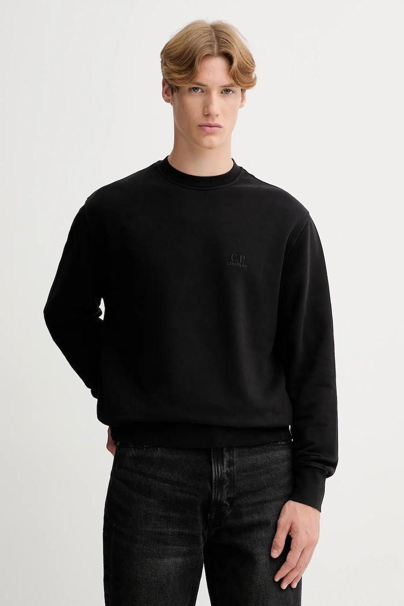 Mikina C.P. Company C.P. Company Crewneck Sweatshirt Čierna | RFCMSS718B006372G