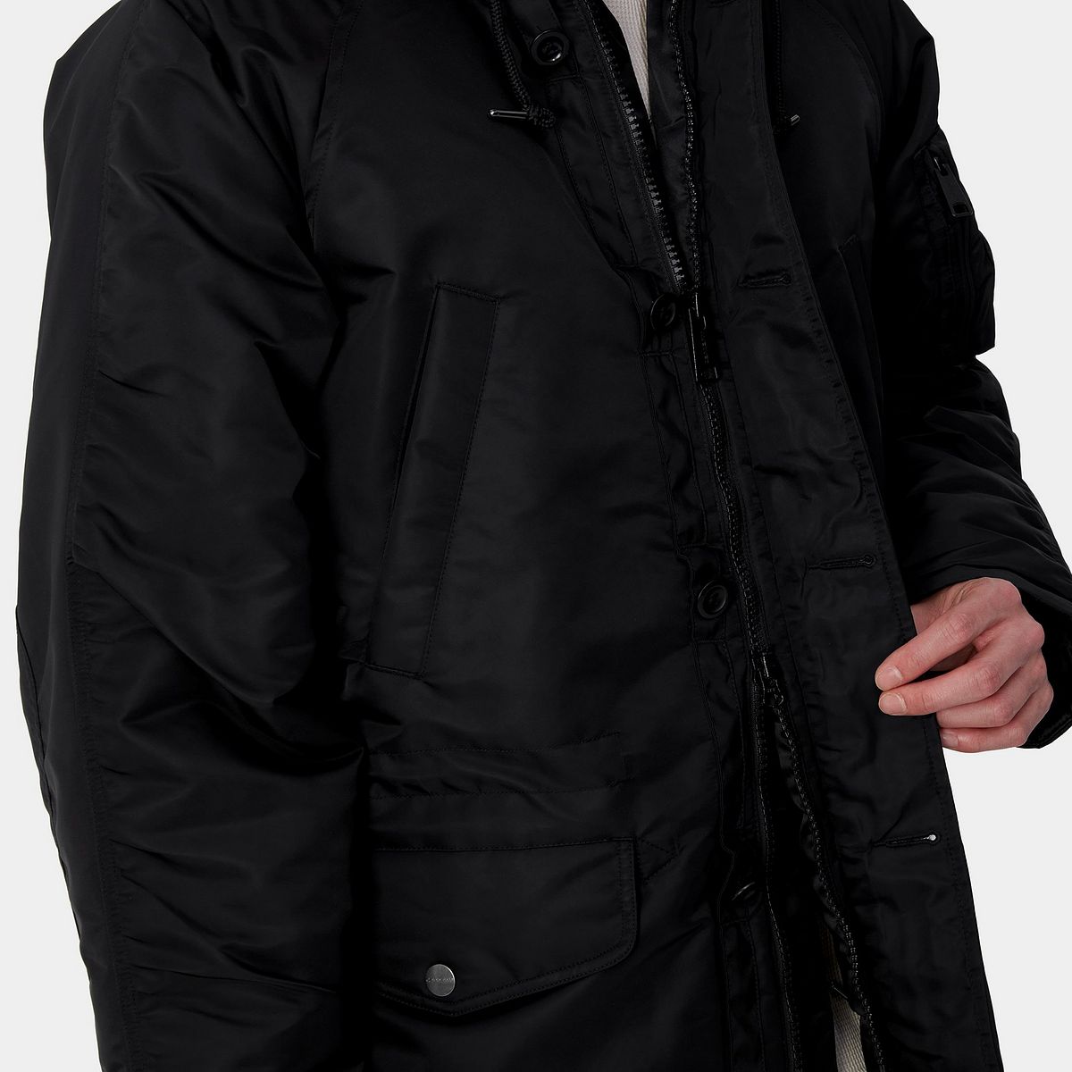 Hooded Parka with Faux-Fur Lining