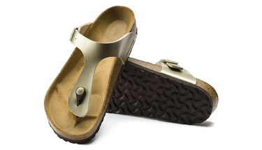 Tenisky a topánky Birkenstock Gizeh BS Gold Narrow Fit W Metalická | 1016109, 4