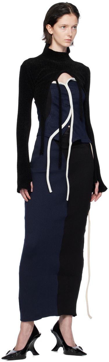 Sukňa Ottolinger Ottolinger Paneled Maxi Skirt Navy | 407002, 3