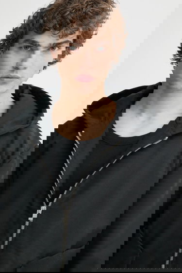 Bunda HELIOT EMIL Oversize Transitional Hooded Jacket Čierna | SS25.M.02.148.BLK01, 3