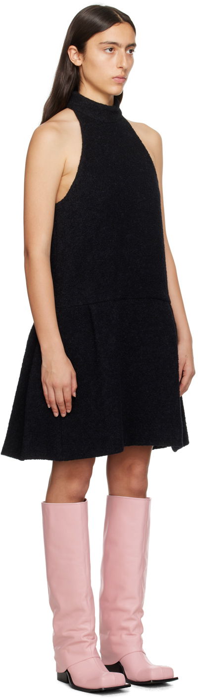 Šaty We11done We11done Pleated Halter Neck Minidress Čierna | WD-OP3-23-106-W-BK, 1