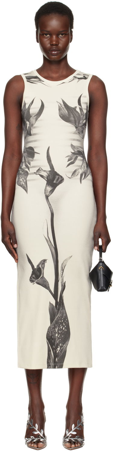 Šaty Jean Paul Gaultier Jean Paul Gaultier Flower Body Morphing Marinière Maxi Dress Béžová | 25/33-F-RO360-J579-010200, 0