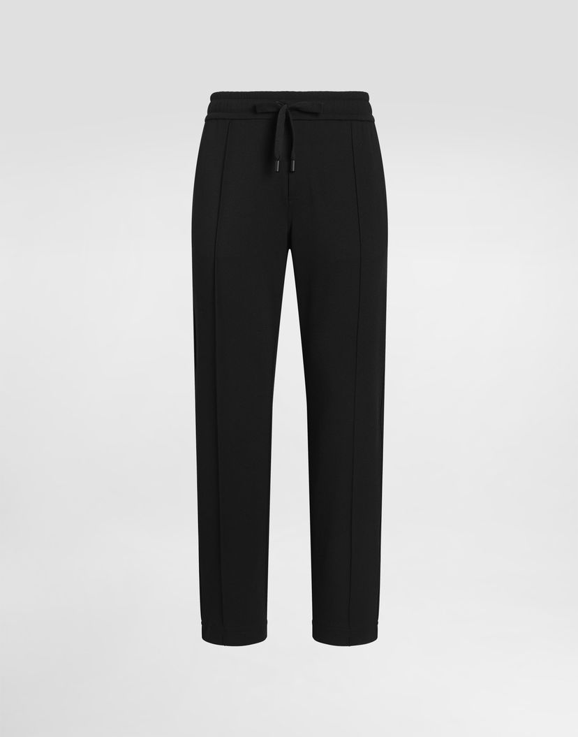 Nohavice Dolce & Gabbana Technical Jersey Drawstring Trousers - Collection Čierna | GP17YTFUGULN0000