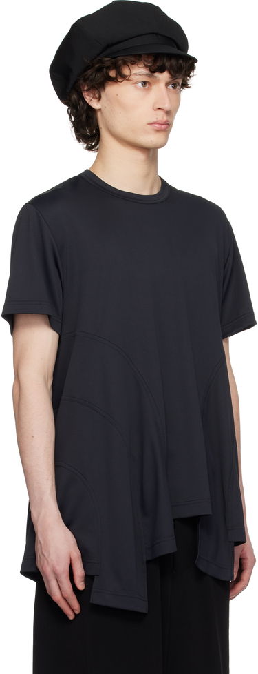Tričko Comme des Garçons Homme Plus Polyester Honeycomb T-Shirt Čierna | PO-T025-051, 1