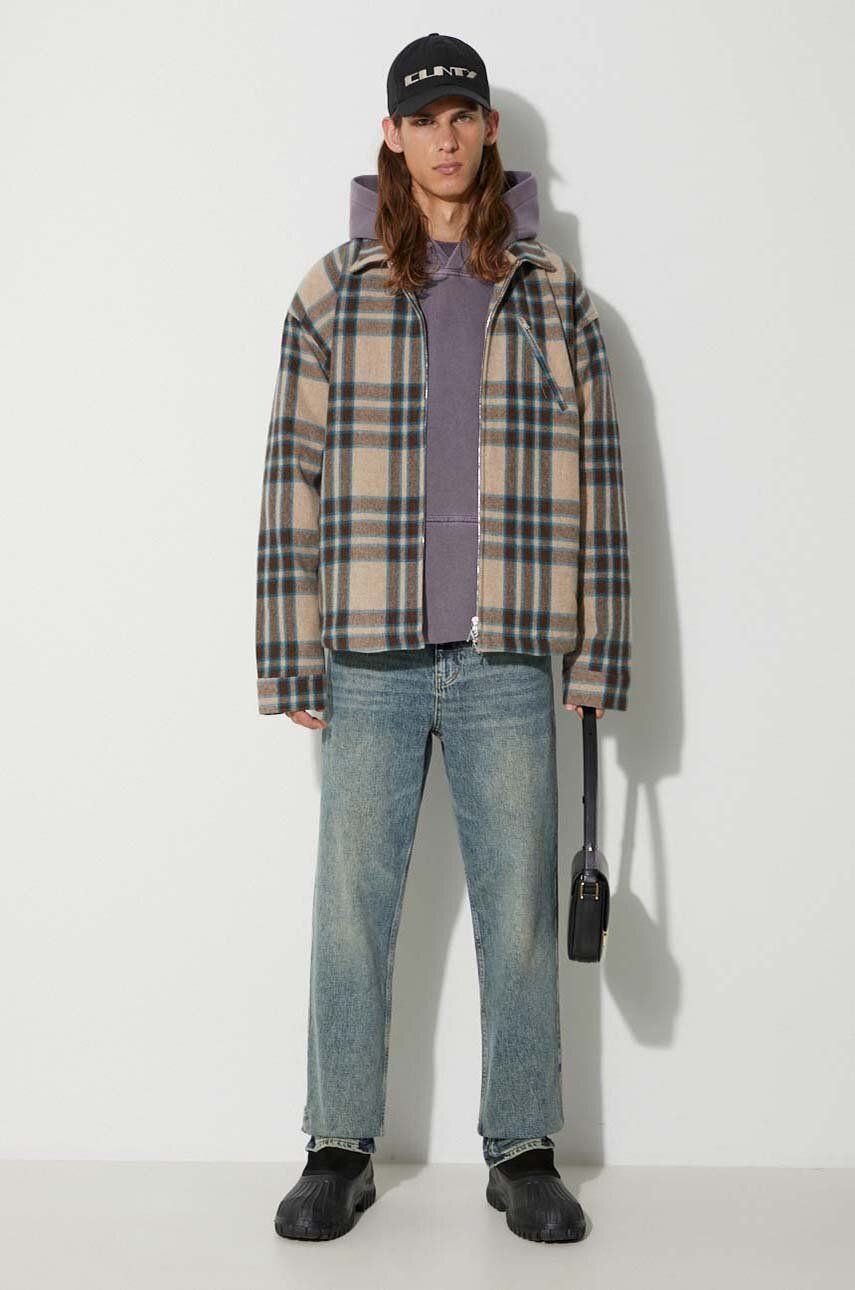 Bomber bunda Represent Clo Heavy Zip Shirt Jacket Hnedá | MO2001.73, 0