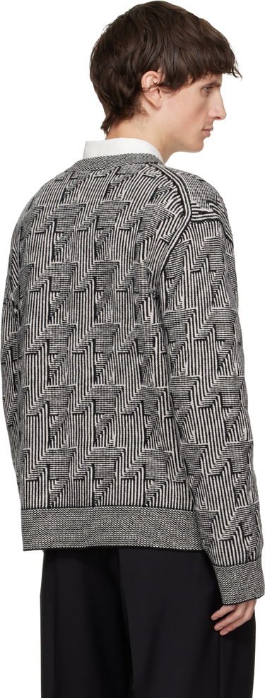 Sveter Paul Smith Paul Smith Geometric Pattern Wool Sweater Šedá | M1R-557Z-T02834-79, 2