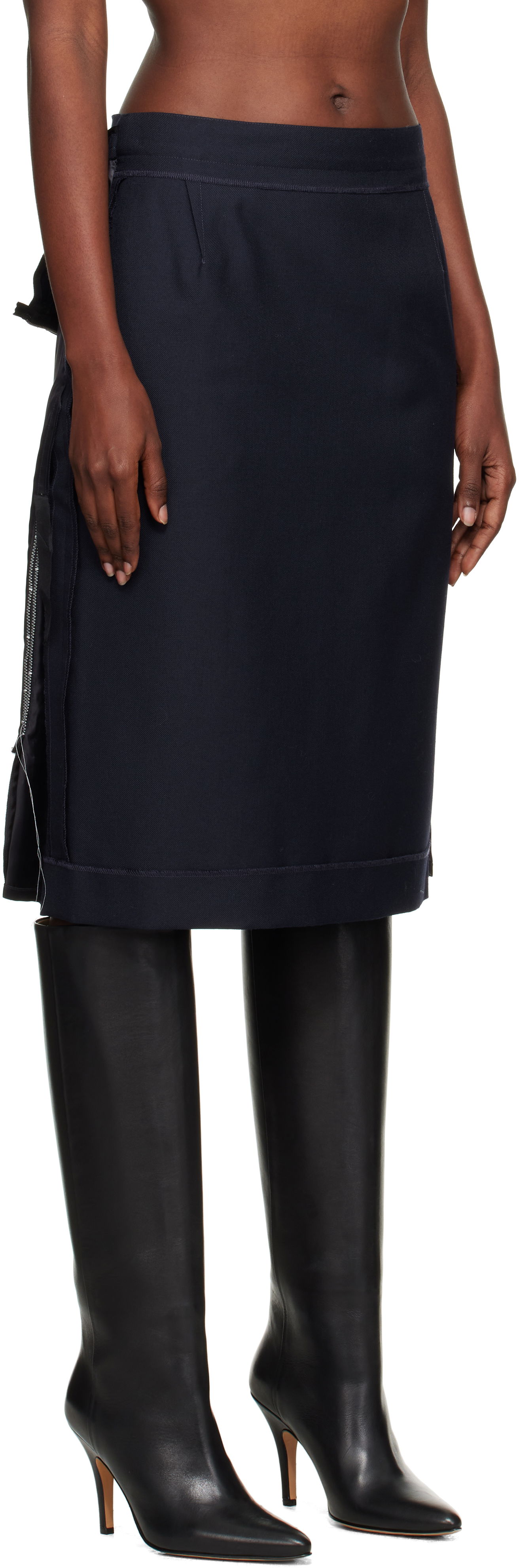 Sukňa Maison Margiela Maison Margiela Reverse Midi Skirt Navy | S51ME0045 MTN107, 1