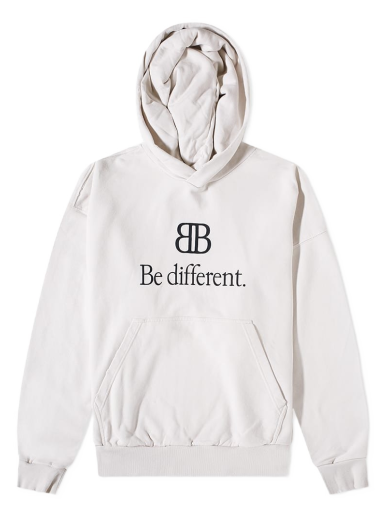 Mikina Balenciaga Be Different Popover Hoody Biela | 720426-TNVB4-9784