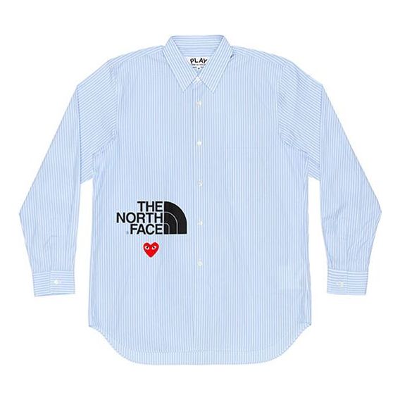 Košeľa Comme des Garçons PLAY x Striped Shirt Modrá | AE-B202-051-1, 0