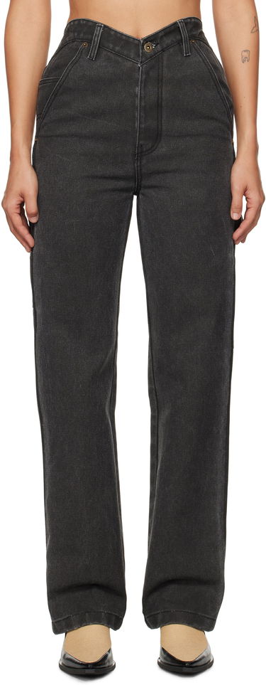 Džínsy We11done We11done Heart Work Trousers Čierna | WD-PT3-24-280-W-BK, 0