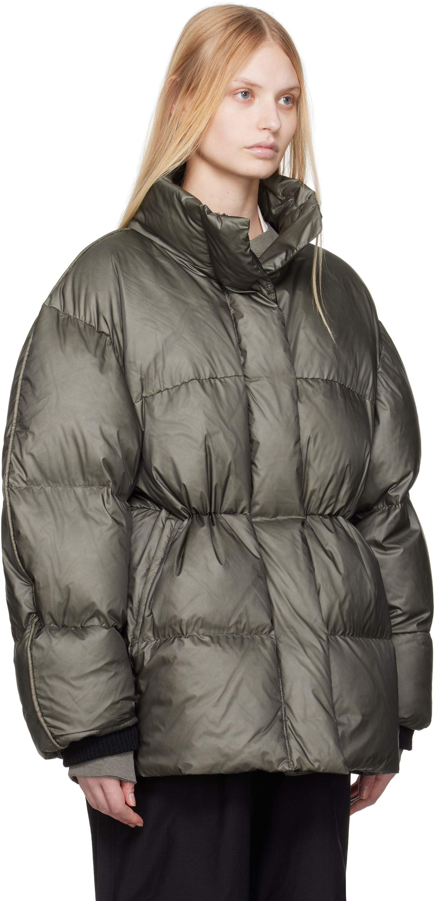 Prešívaná bunda Acne Studios Acne Studios Quilted Down Jacket Zelené | A90637-, 1