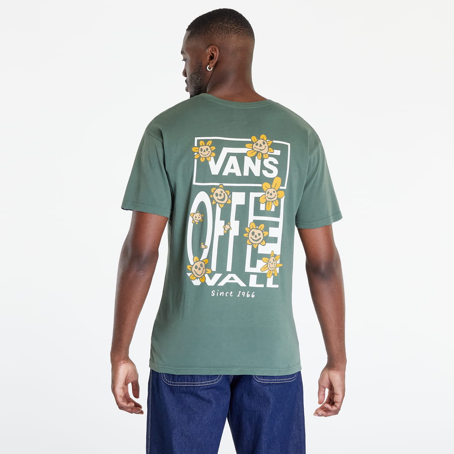 Tričko Vans Trippy Grin Floral Tee Zelené | VN0A7S77YQW1, 0