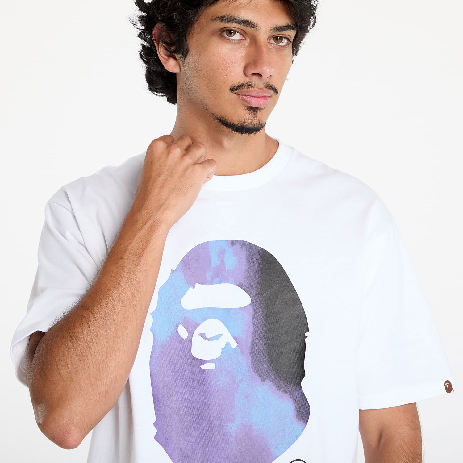 Tričko BAPE Tie Dye By Bathing Ape Tee White/ Black Biela | 001TEK801033M WH2, 1
