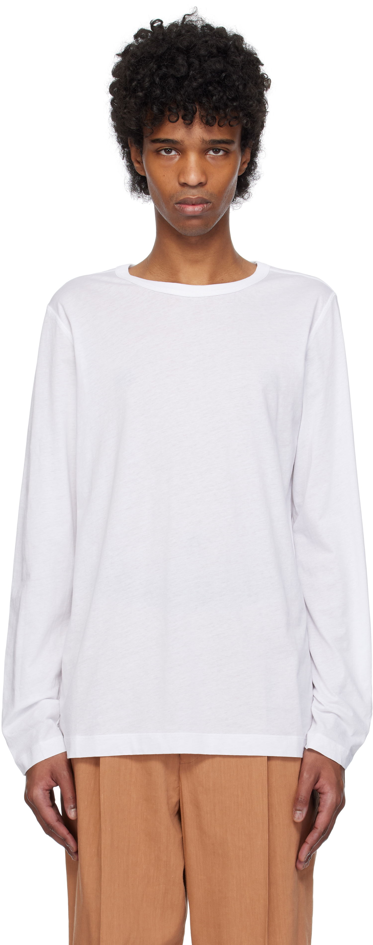 Tričko Dries Van Noten Dries Van Noten Long Sleeve T-Shirt Biela | 251-021144-1608, 0