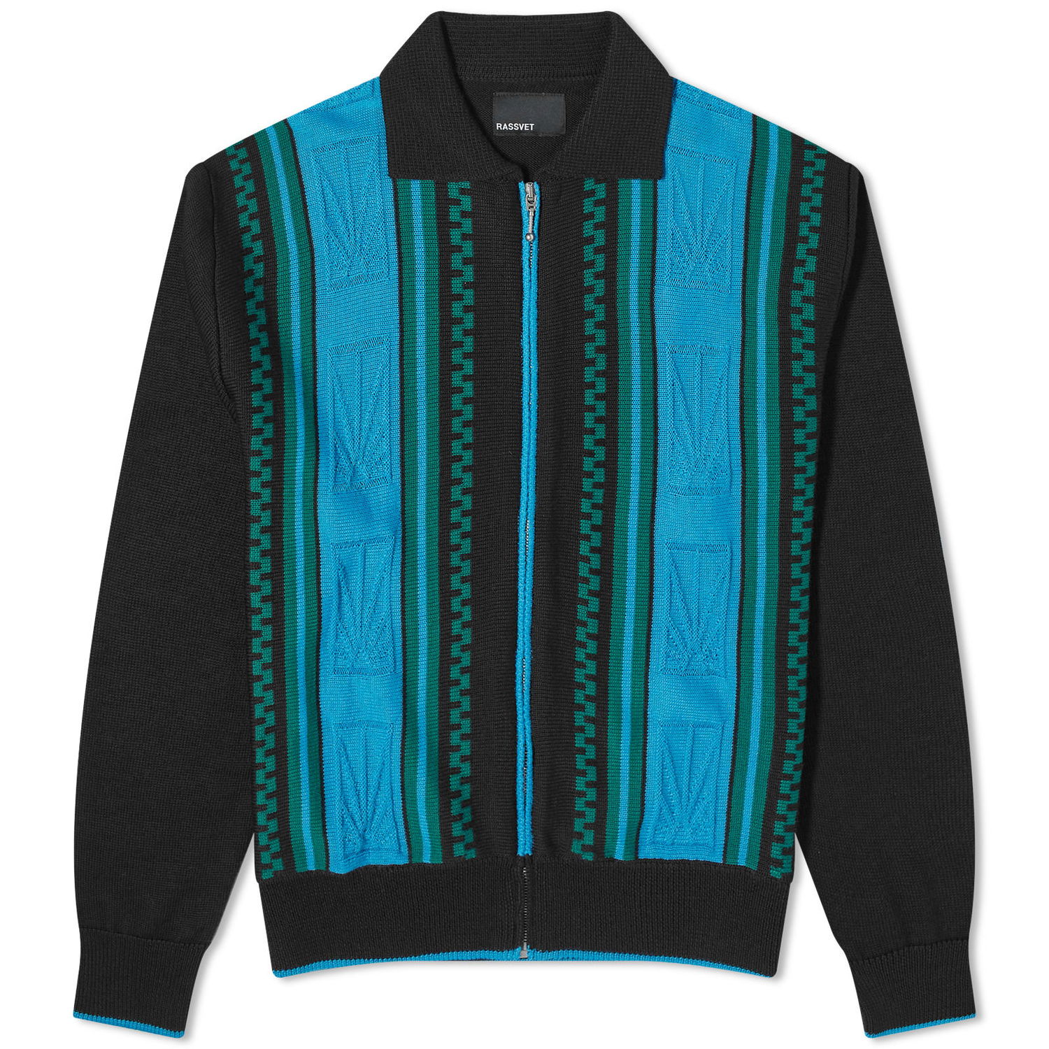 Sveter PACCBET Stripe Zip Cardigan Modrá | PACC14N004-BLU, 0