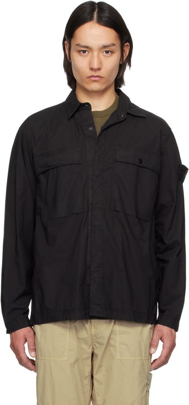 Košeľa Stone Island Stone Island Stretch Cotton Shirt Čierna | K1S15 1200015 S0003, 0