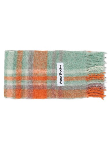 Šál Acne Studios Vally Tartan New Scarf Oranžová | CA0293-DIJ