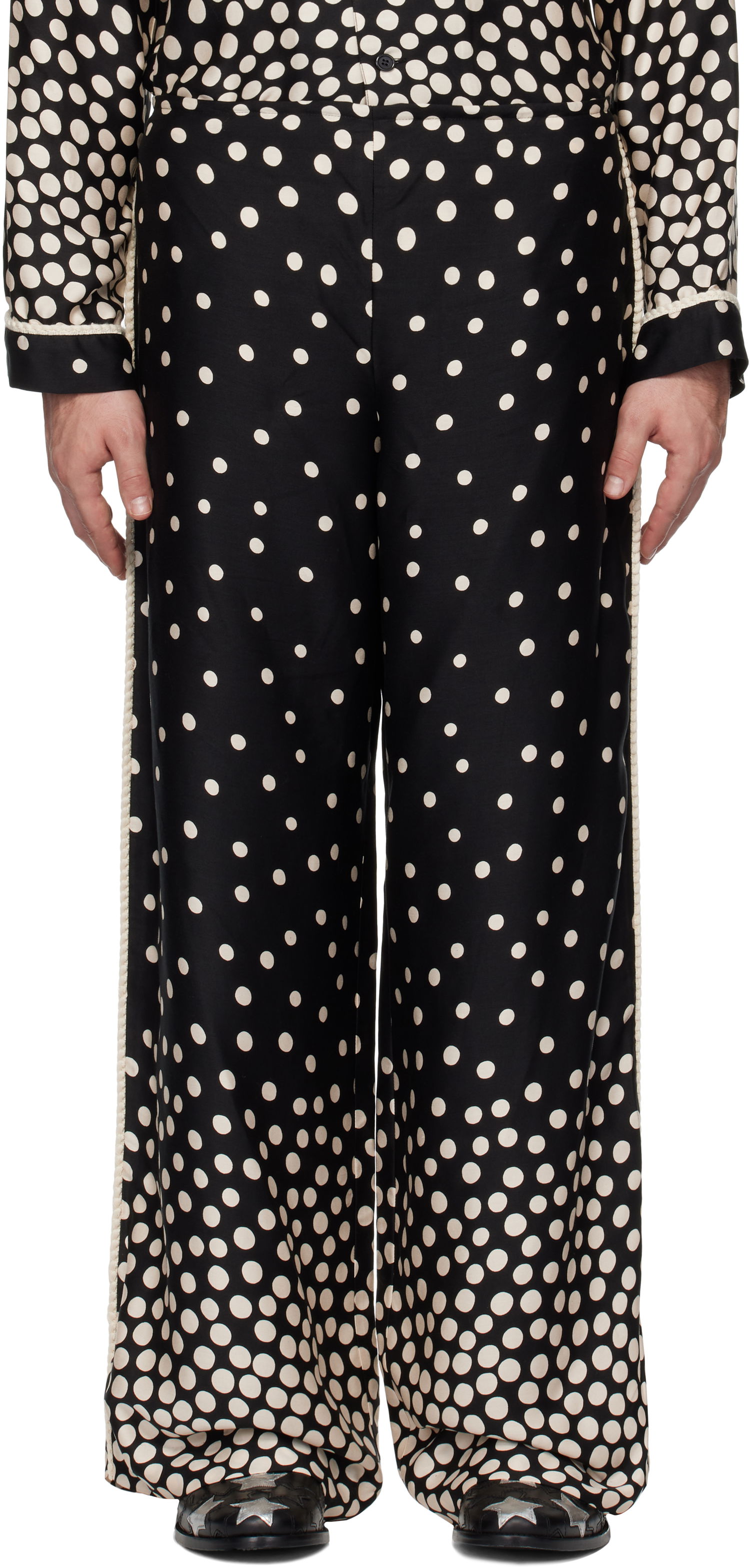 Pyžamo Anna Sui Anna Sui Polka Dot Pyjama Pants Čierna | M1025F40, 0