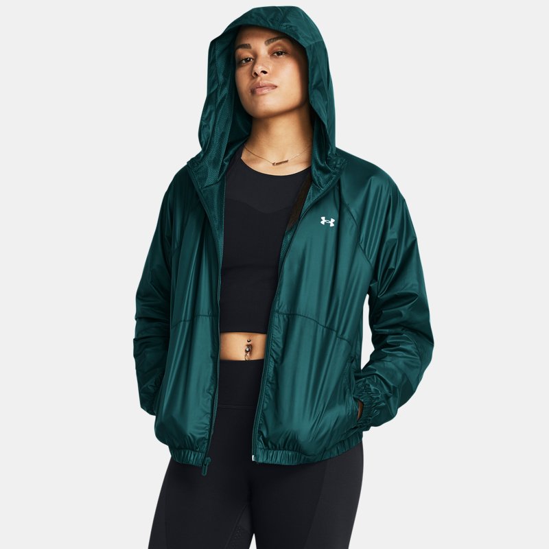 Vetrovka Under Armour Hooded Jacket Zelené | 1382698-449