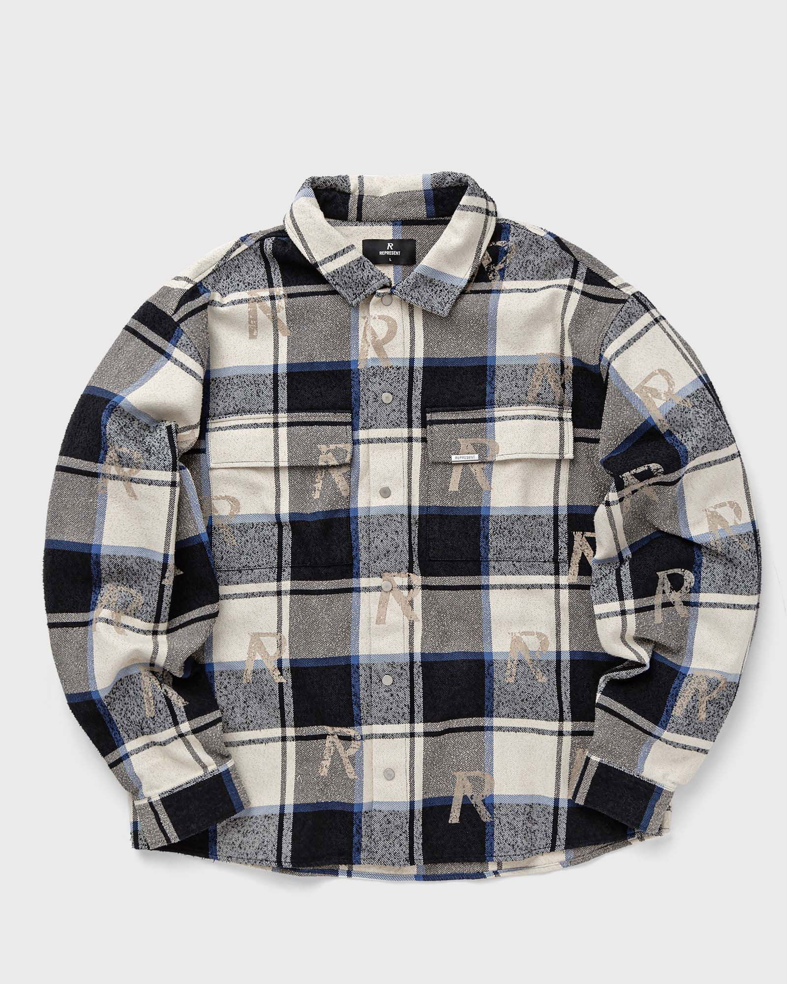 Represent ALL OVER INITIAL FLANNEL SHIRT