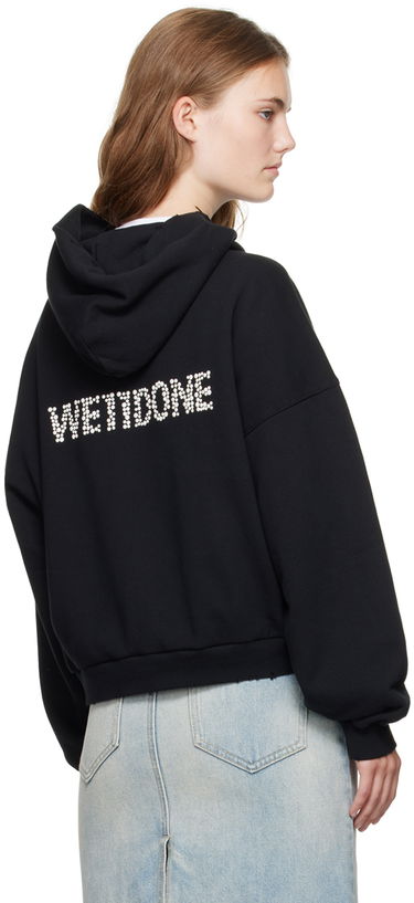 Mikina We11done Layered Hoodie Čierna | WD-TH2-24-835-U-BK, 2