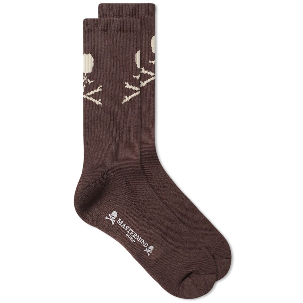 Ponožky Mastermind WORLD Skull Socks Hnedá | MW22S09-SO001-BRW, 0