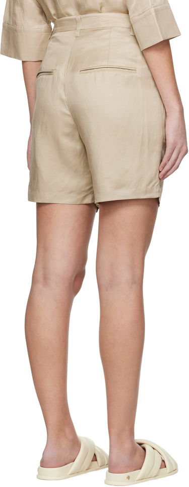 Šortky Anine Bing Anine Bing Carrie Pleated Linen Shorts Béžová | A-05-9356-OMA10, 2