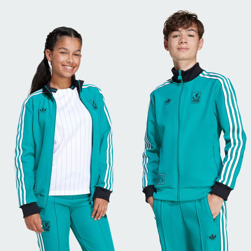 Mikina adidas Performance Liverpool FC Terrace Icons Tyrkysová | JW5465