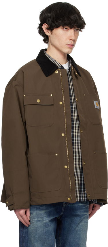 Bunda Carhartt WIP Corduroy Collar Chore Coat Zelené | I034424_19, 4