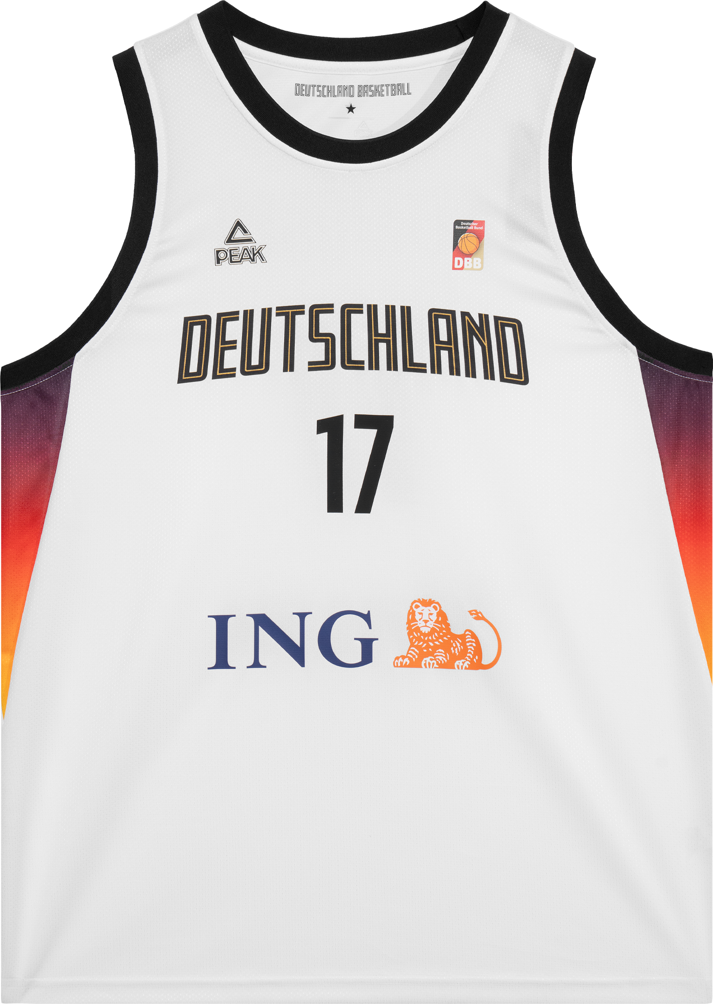 Dres Peak Deutschland DBB Dennis Schröder Basketball Jersey 2025 Biela | 25061ds-white, 0