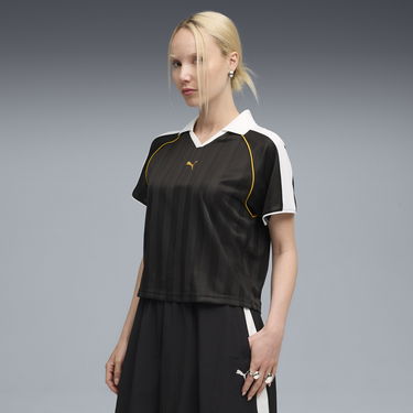 Dres Puma T7 Relaxed Fit Soccer Jersey Čierna | 632157_01, 0