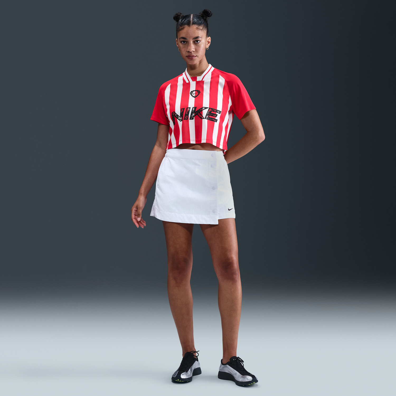 Crop Top Nike Nike Sportswear Cropped Short Sleeve T-Shirt Červená | IM0326-657, 1