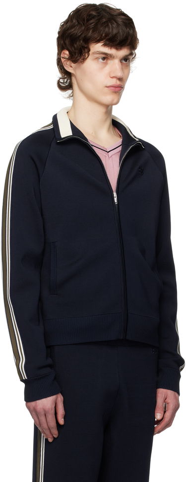 Súprava Wales Bonner Wales Bonner Tide Track Jacket Navy | US25KN34-KN05-599 BRIGHT RAYON, 1