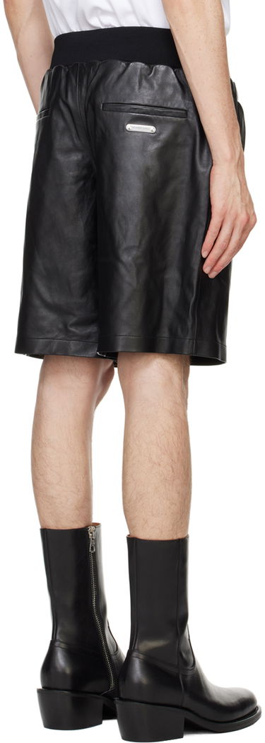 Šortky Helmut Lang Zip Bomber Leather Shorts Čierna | O04HW210, 2
