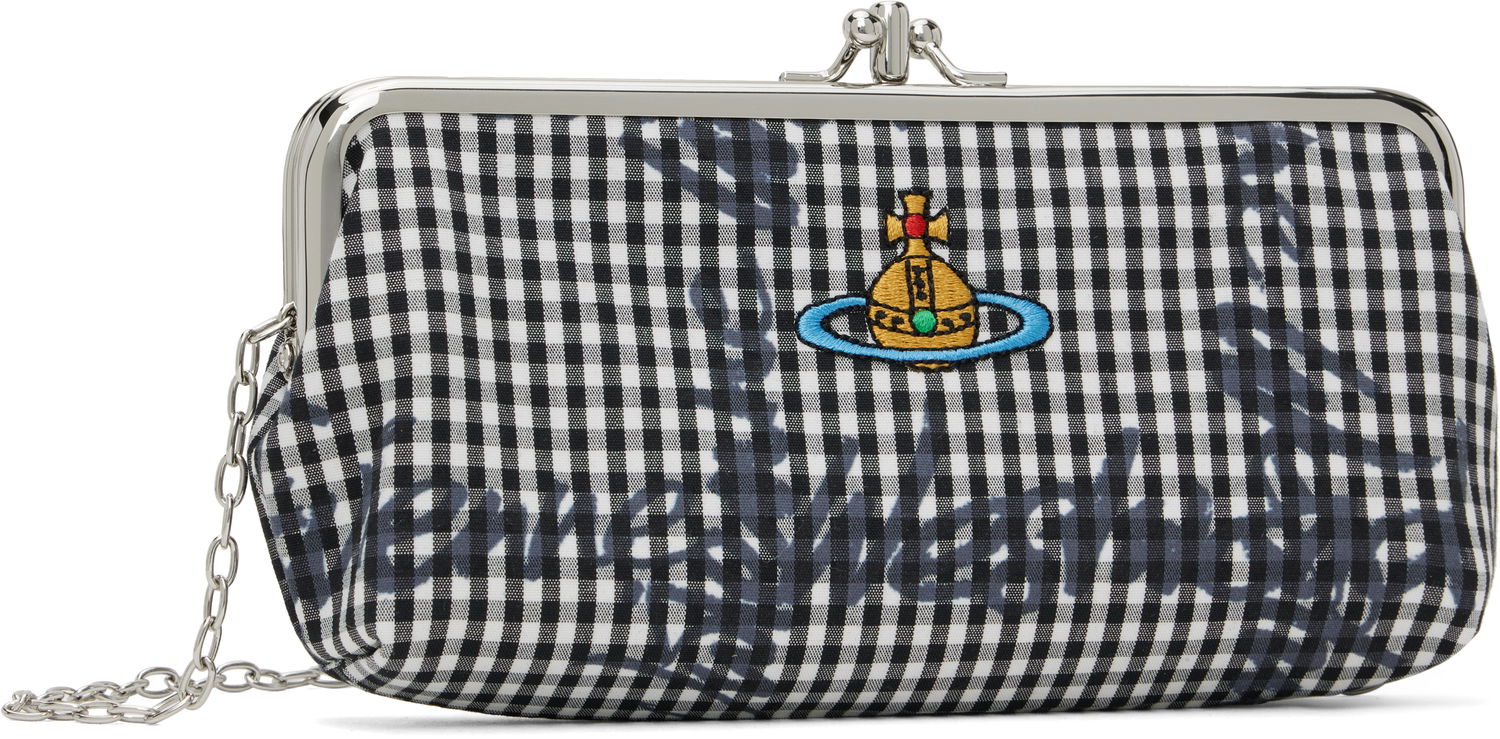 Peňaženka Vivienne Westwood Vivienne Westwood Gingham Frame Chain Bag Čierna | 5A010004W-W011T-, 1